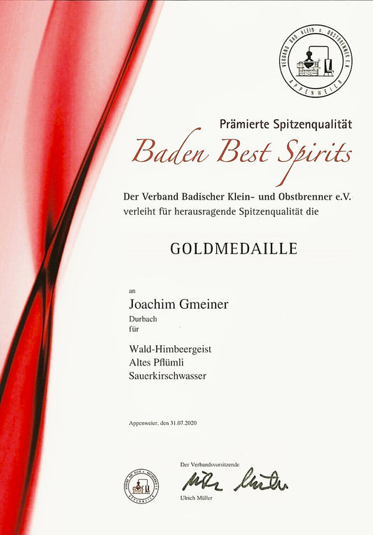 Schwarzwald, Durbach, Durbach Gebirg, Durbach-Gebirg, Obstbrand, Spirituosen, Liköre, Holzfass, Williams, Williams Gold, Obstler, Goldbrände, Schnaps, Gmeiner, Joachim Gmeiner, Gmeiner Joachim, Inka Gmeiner, Genussbrennerei Gmeiner, Gmeiner, Gebirg